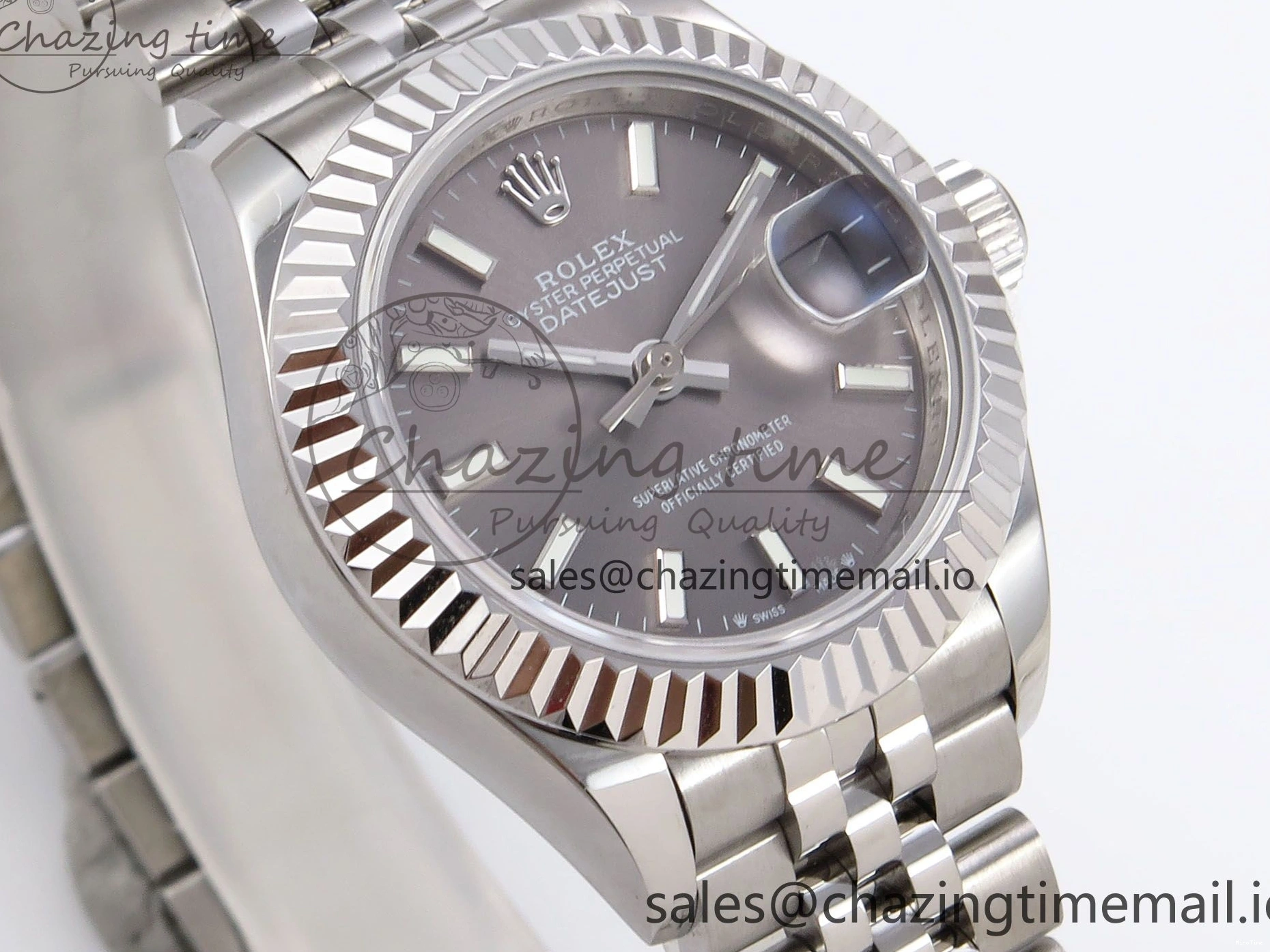 MiroTime 1221 Fashionable DateJust 28MM 279174 SS GMF 1:1 Best Edition 904L Steel Gray Stick Dial on Jubilee Bracelet A 1138
